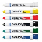 퀵페인트스틱 마칼 백색,황색,빨강,검정,녹색,청색(12EA)