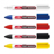 페인트마카(로우할로겐) 모나미 검정, 파랑, 빨강,노랑, 백색 6EA