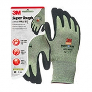 NBR폼코팅장갑 3M 슈퍼터프 라텍스 올리브그린멜란지 S,M,L (10EA)