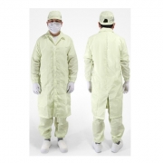 제전방진복 - 크린룸 무진 제전 방진복 가운 상의 (노란색)