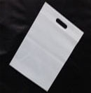 흰색 손잡이지퍼백(두께0.08)유백 25*30+5(한묶음 100장)