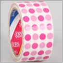 박스테이프/땡땡이 핑크 박스테이프5cmx40m(1박스50개)