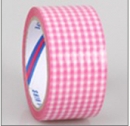 박스테이프/체크핑크 박스테이프5cmx40m(1박스50개)