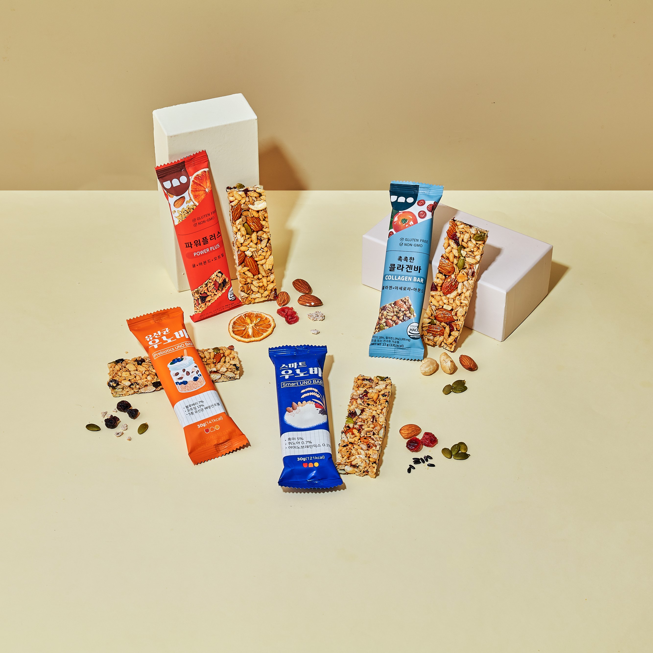 든든한 에너지바 27g / 30g x 5개 [우노바 4종]