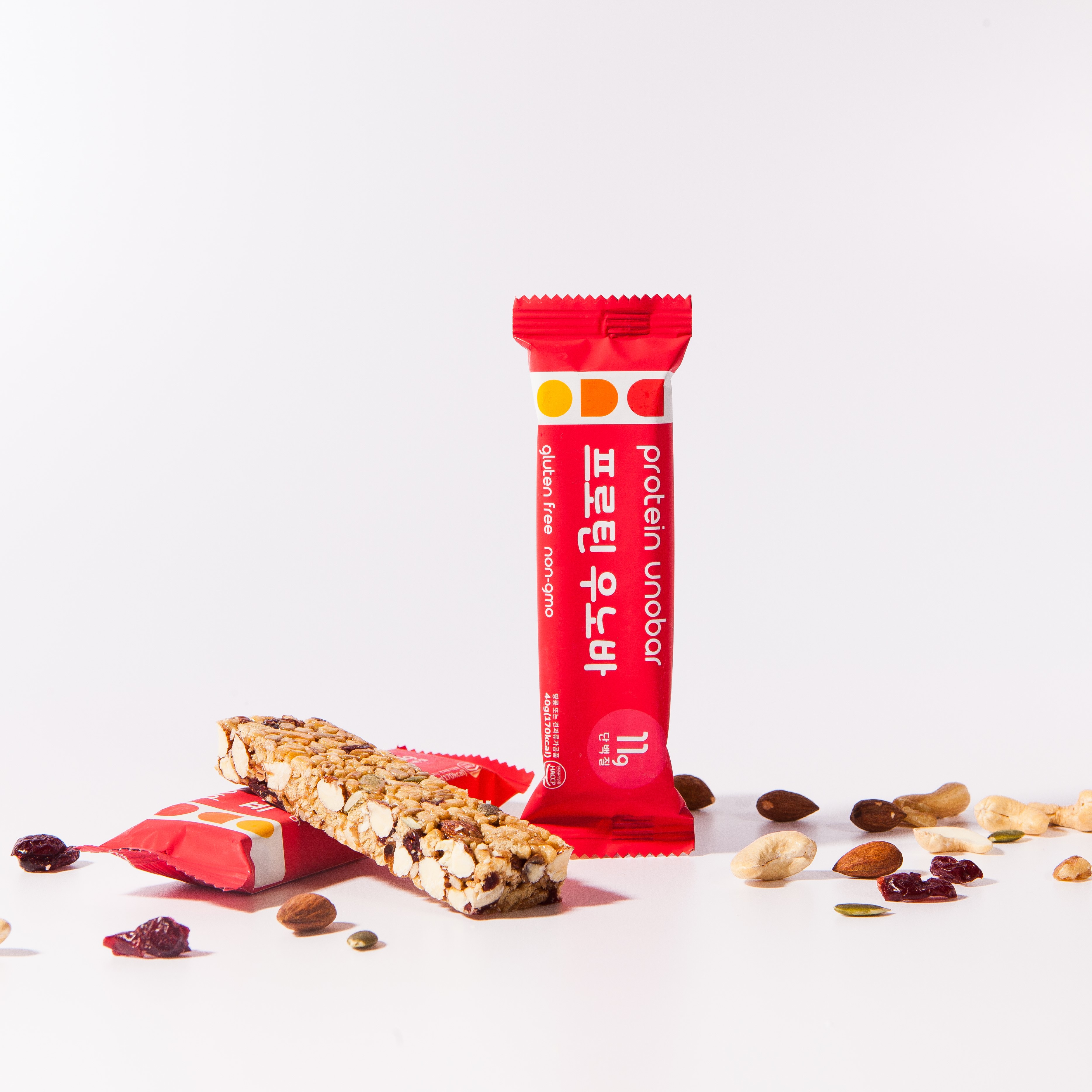 당류 낮은 단백질바 [프로틴우노바] 40g x 10개입