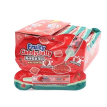 후르츠 캔디젤리 짜서먹는 젤리 65g [라즈베리+딸기 / 젤리펜 포함]