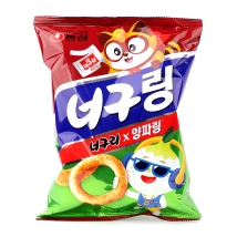 농심) 너구링 60g[너구리X양파링] (박)