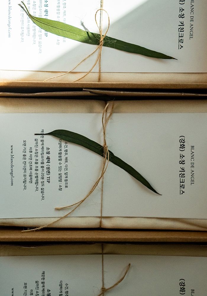 강화 소창 행주 2p 세트 답례품 + 상자 완포장