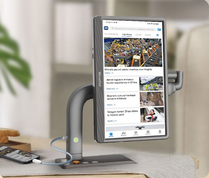 NEW 미러패드 프로MirrorPad Pro(17.3인치)3 in 1스마트폰 동영상 연동OCR,SPEECH기능독서확대기