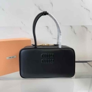 보 가죽 탑 핸들백 (29×17×9)