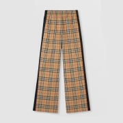 빈티지 체크 면 바지 (S-XXL)