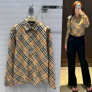 빈티지 체크 긴팔 셔츠 (S-XXL)