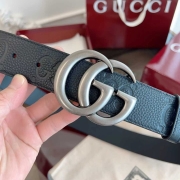 블론디 와이드 레더 벨트 40mm