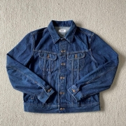 자수로고 패치 데님 자켓 (XS-L)