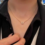 H 미니 팝아슈 목걸이