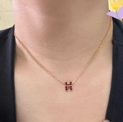 H 미니 팝아슈 목걸이