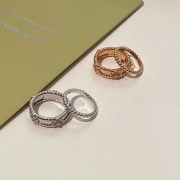 뻬를리 골드 비즈 반지(스몰 모델) & 뻬를리 스위트 클로버 반지