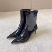 YSL 가죽 반부츠 34-42, 6.5cm