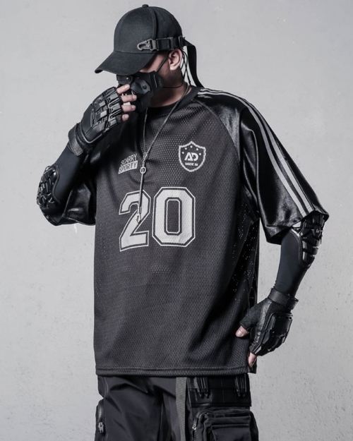 다크웨어 스트릿 20 넘버링 메쉬 레이어드 반팔티 다크웨어 스트릿 20 넘버링 메쉬 레이어드 반팔티