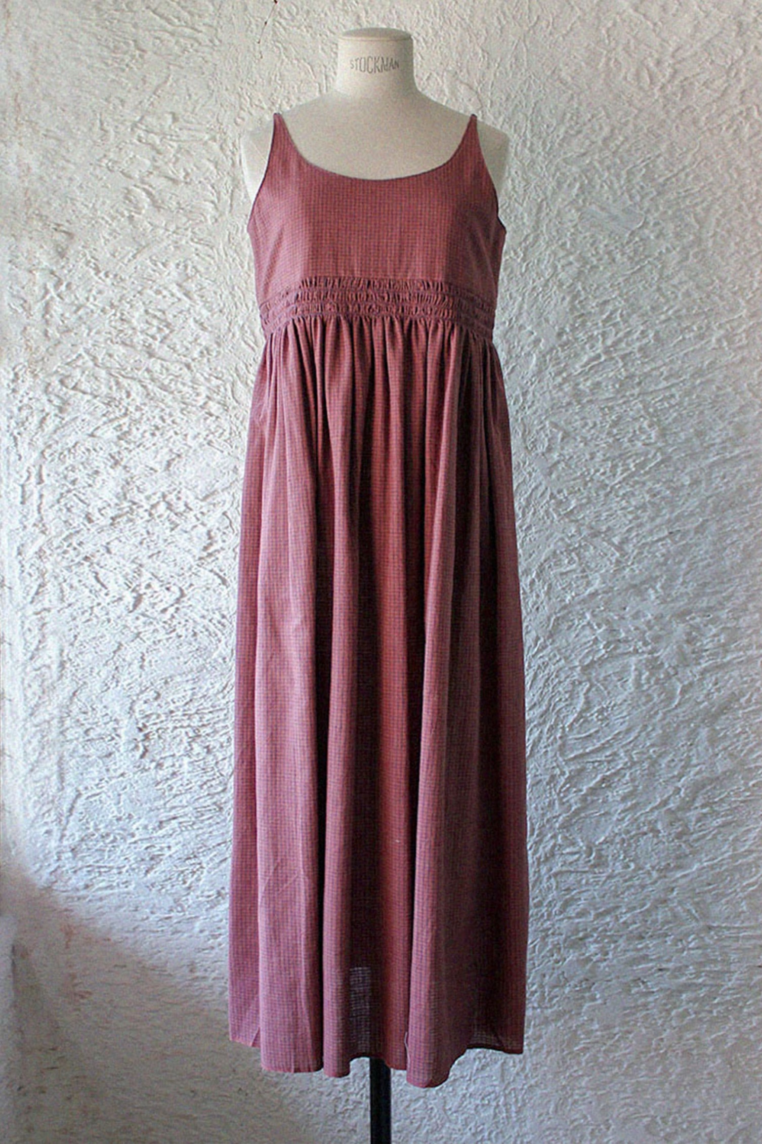 Smocking khadi cotton dress Smocking khadi cotton dress