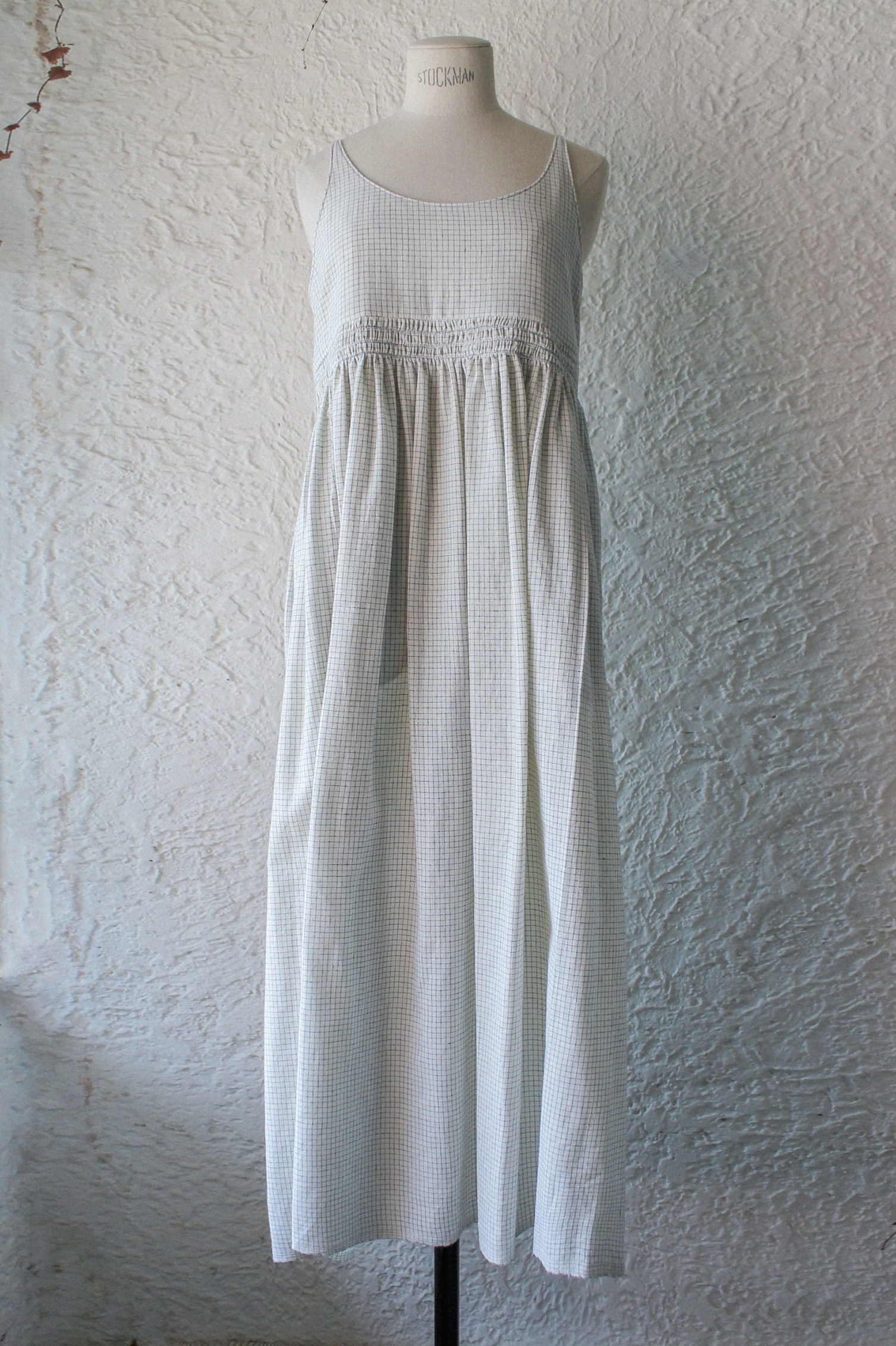 Smocking khadi cotton dress