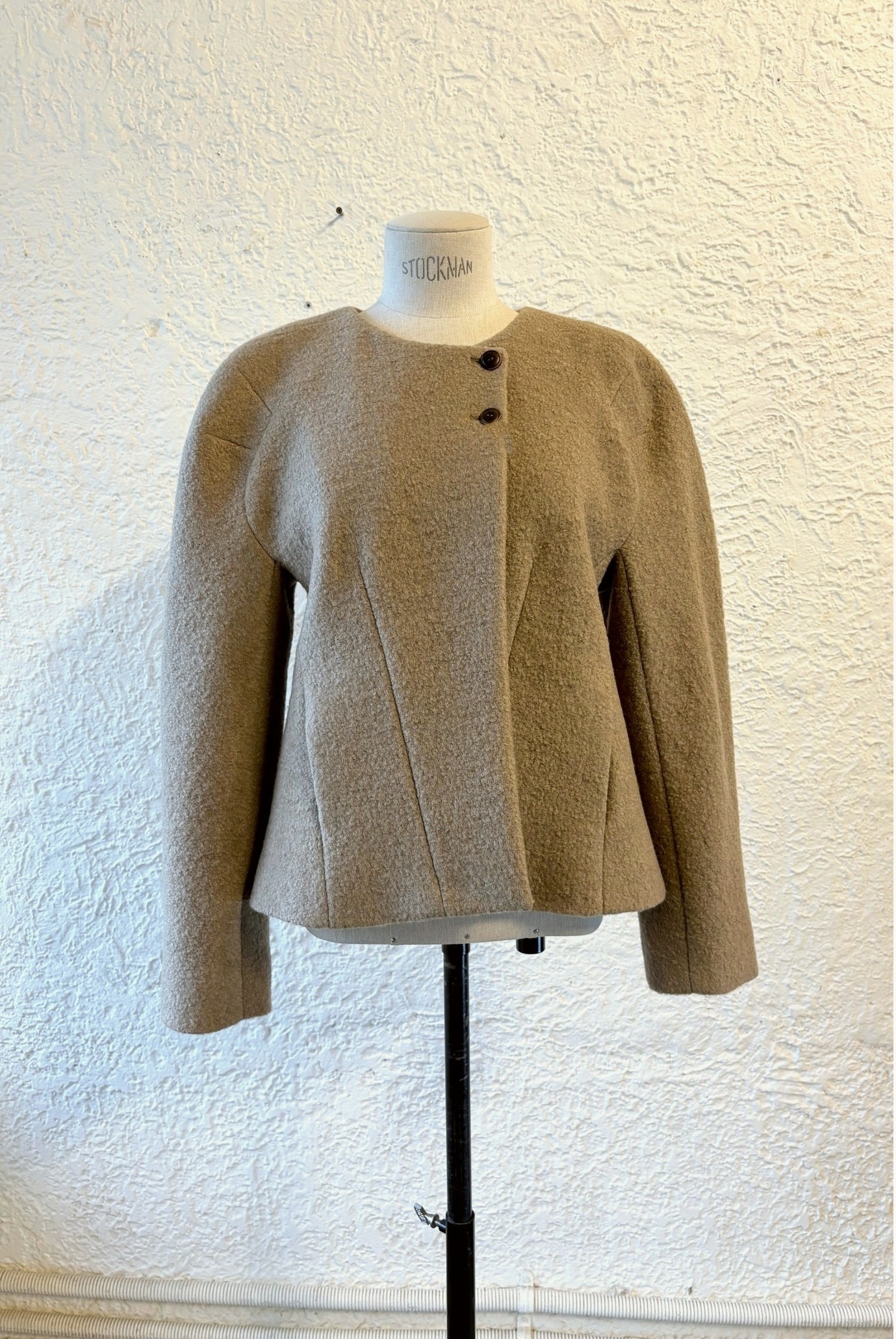Wool volume half Jacket