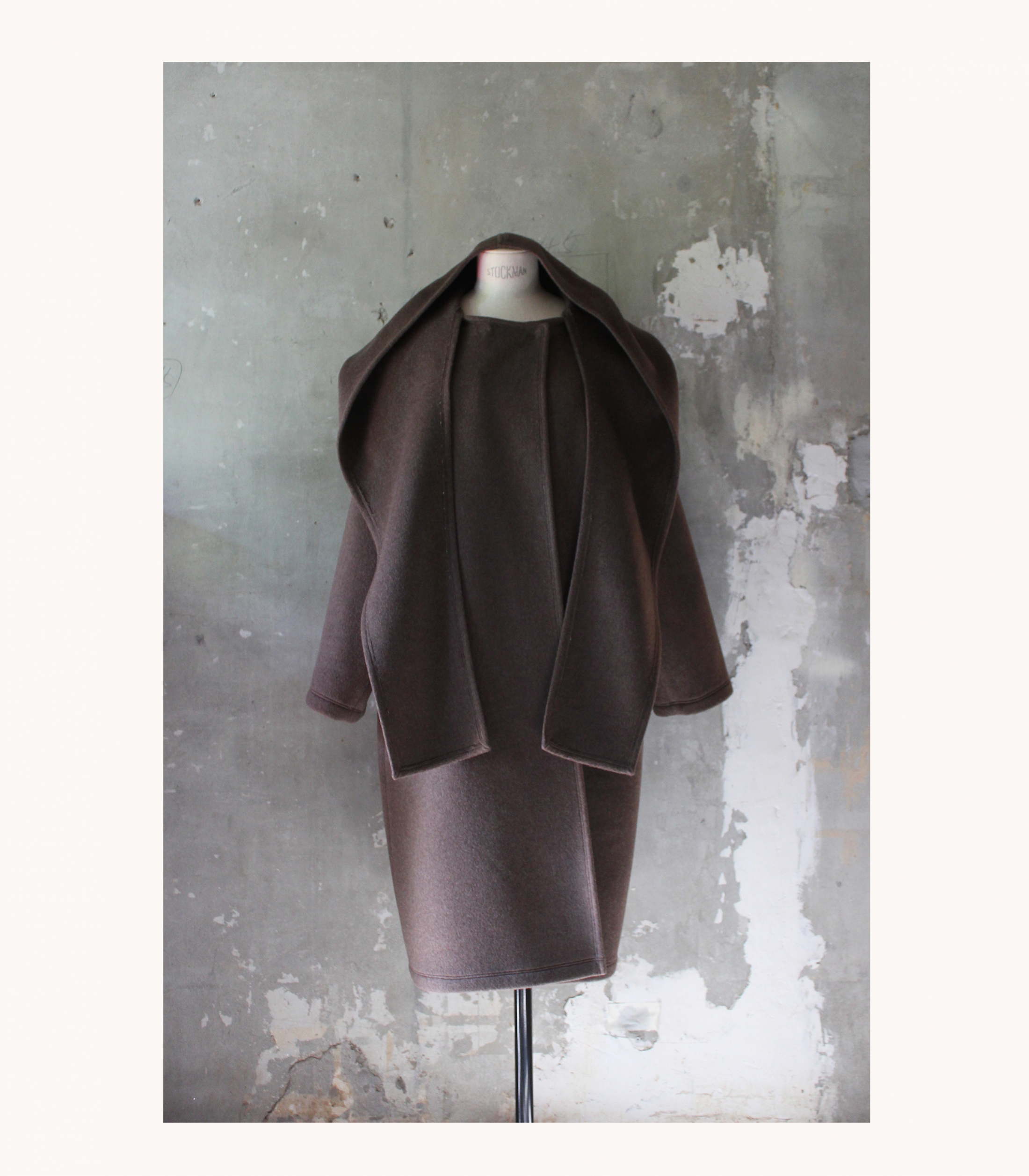 Soft Hoddie Muffler Coat (2colors)