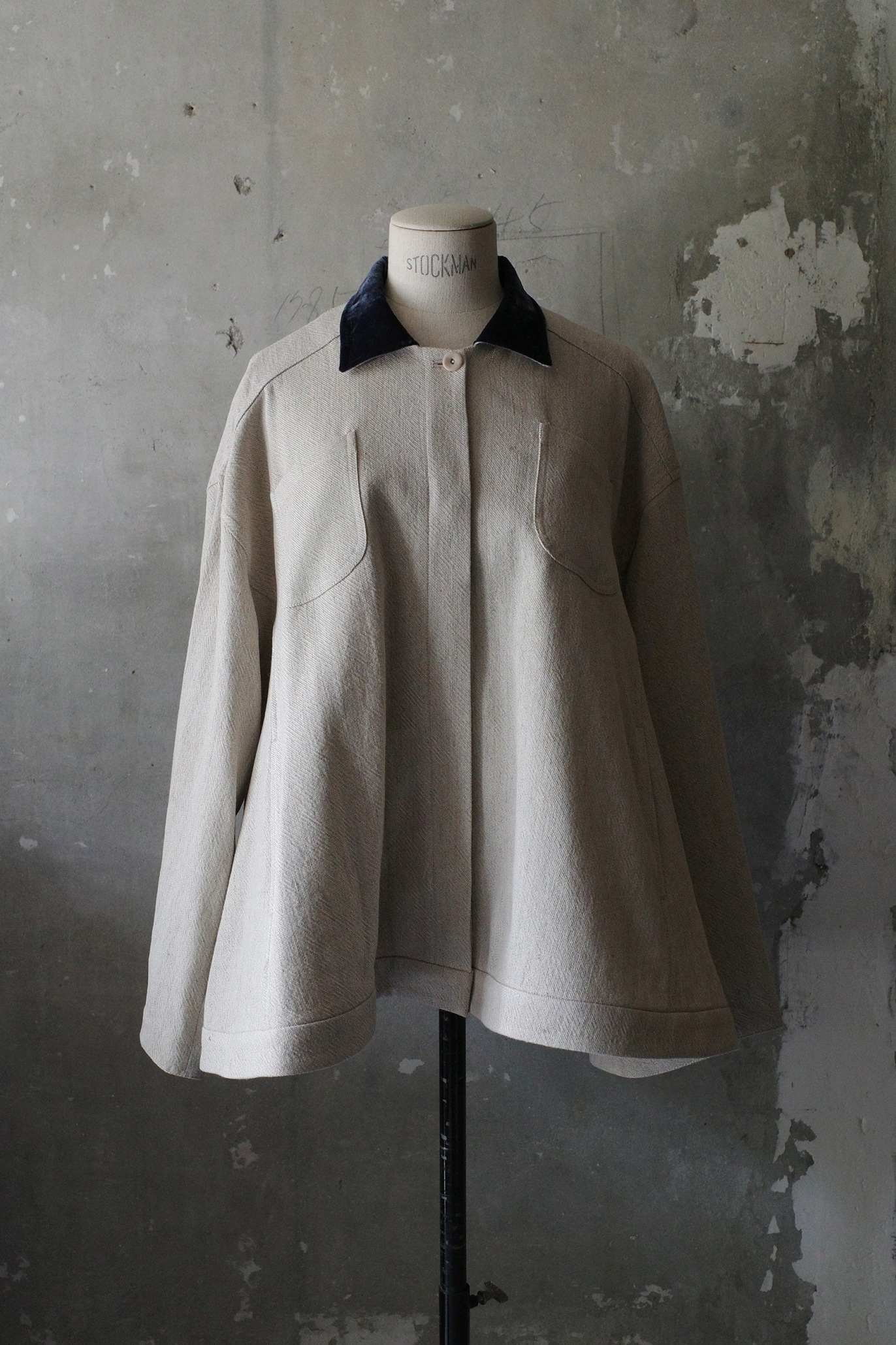 Linen full flare jacket (2colors)