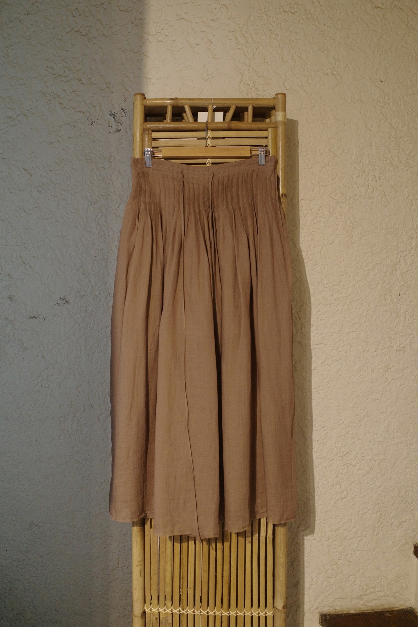 Full tuck cotton skirt pants (3colors)