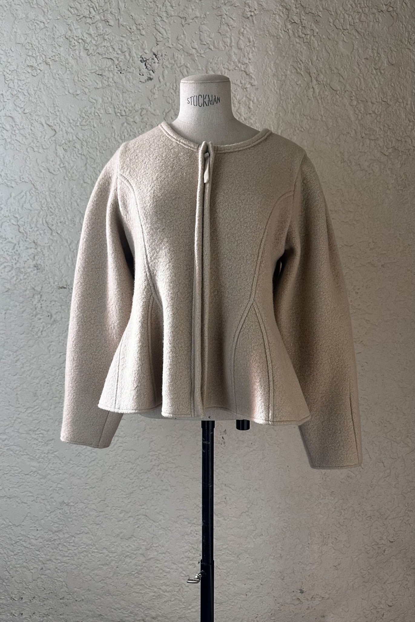 Wool Alpaca Peplum Jacket Wool Alpaca Peplum Jacket