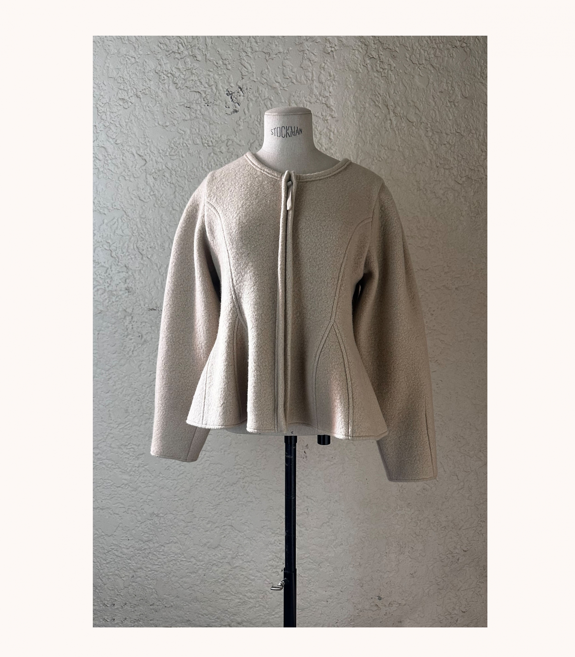 Wool Alpaca Peplum Jacket Wool Alpaca Peplum Jacket