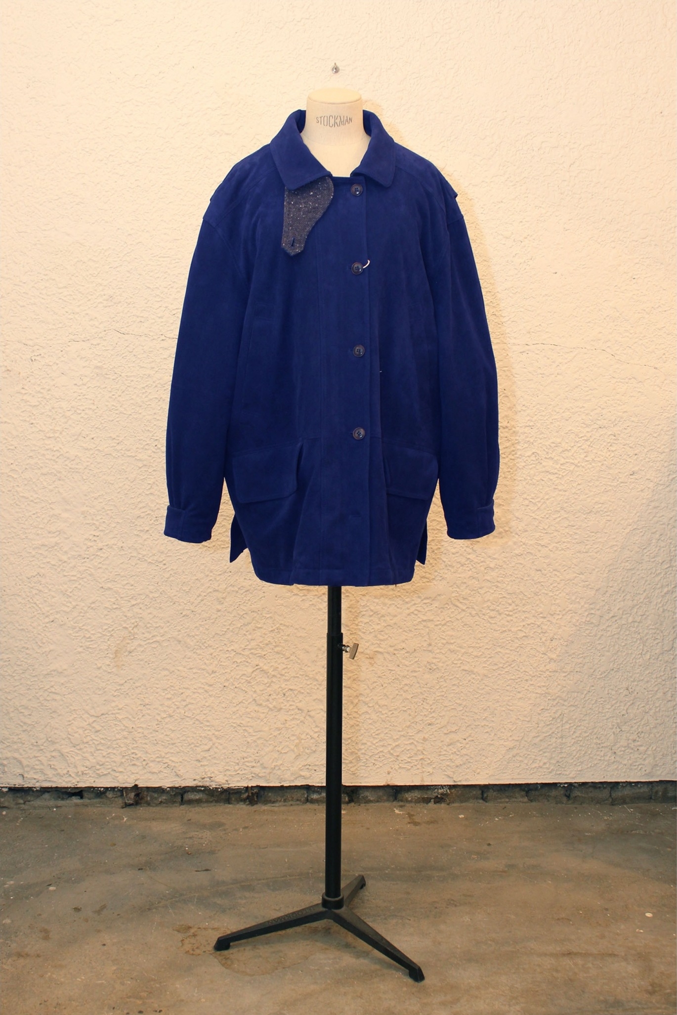 Over-fit Suede Safari Jacket