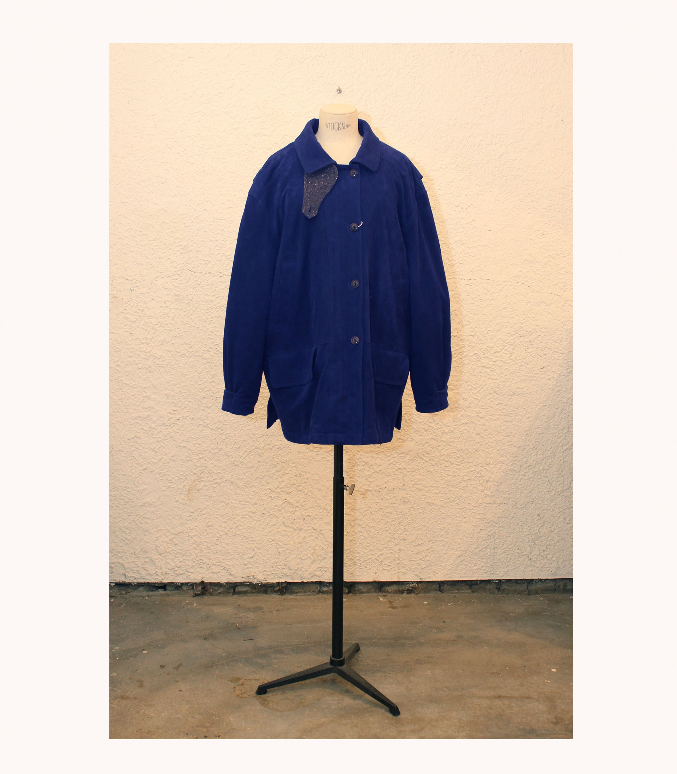 Over-fit Suede Safari Jacket