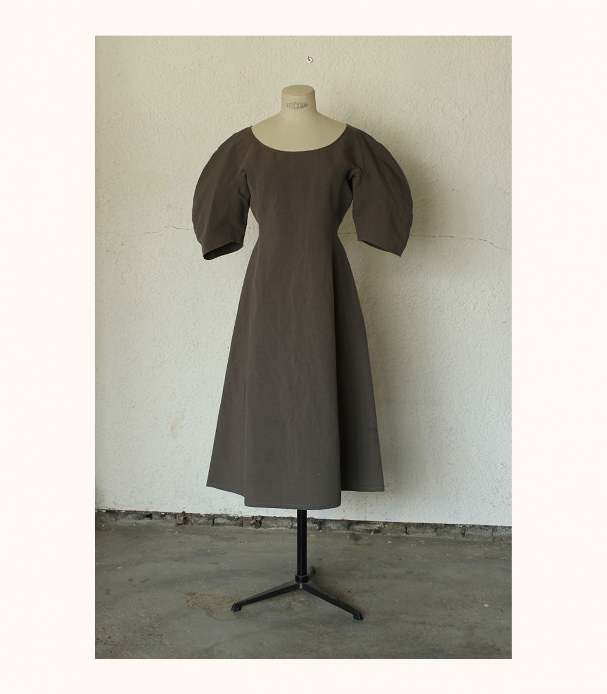 Signature Curved Linen Dress