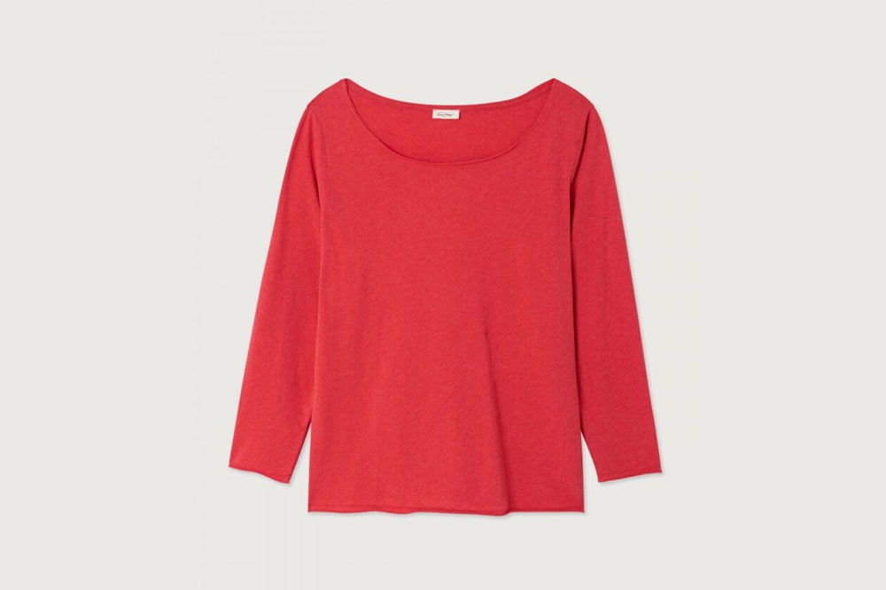 Brushed Boat Neck Tee