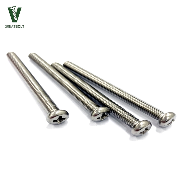 200개 스텐 둥근머리 십자볼트 M4 45mm 304