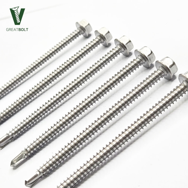 100개 스텐 410 육각 직결피스 #14-110
