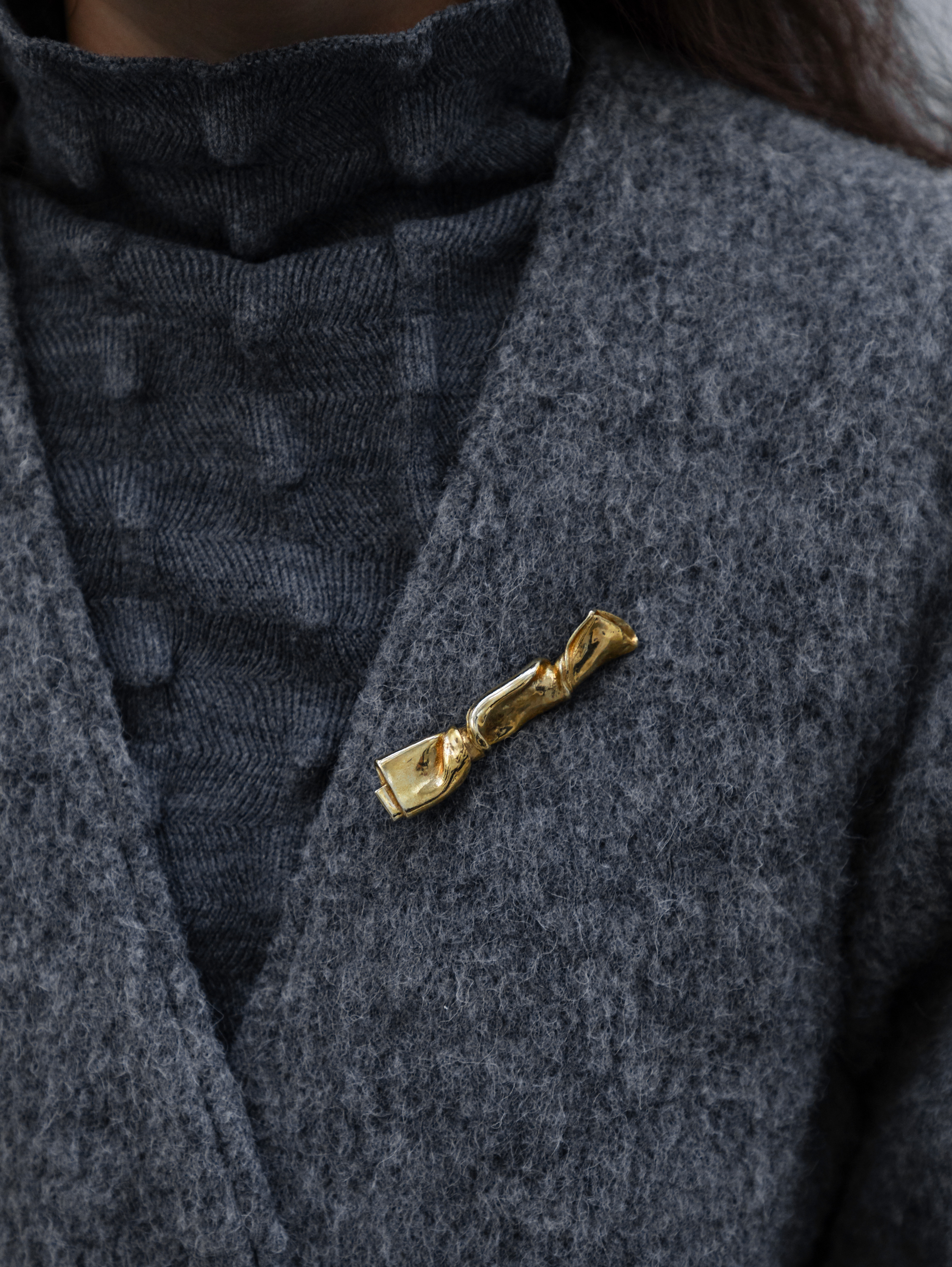 Gold Candy Brooch
