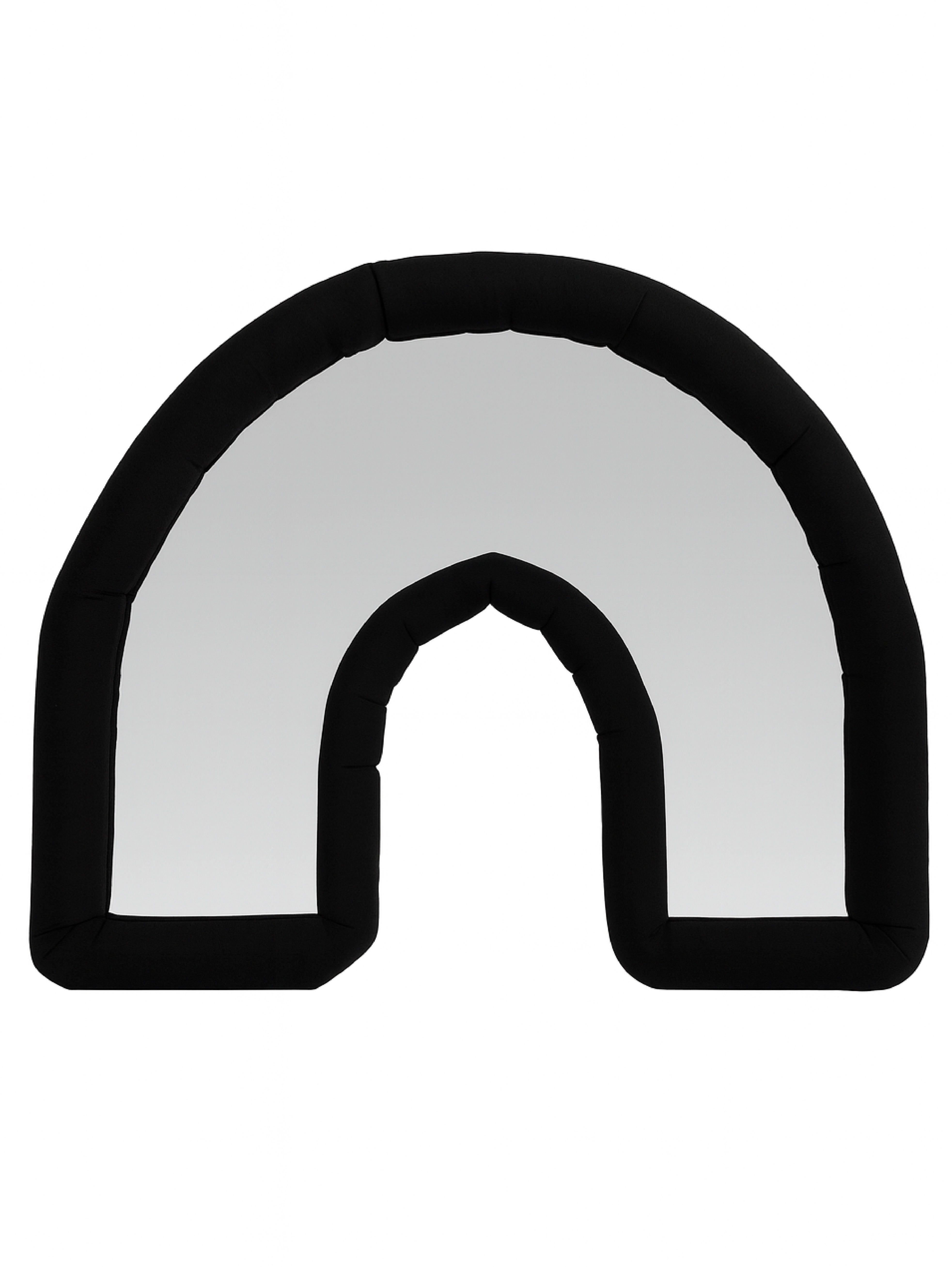 U' Black Cushion Mirror