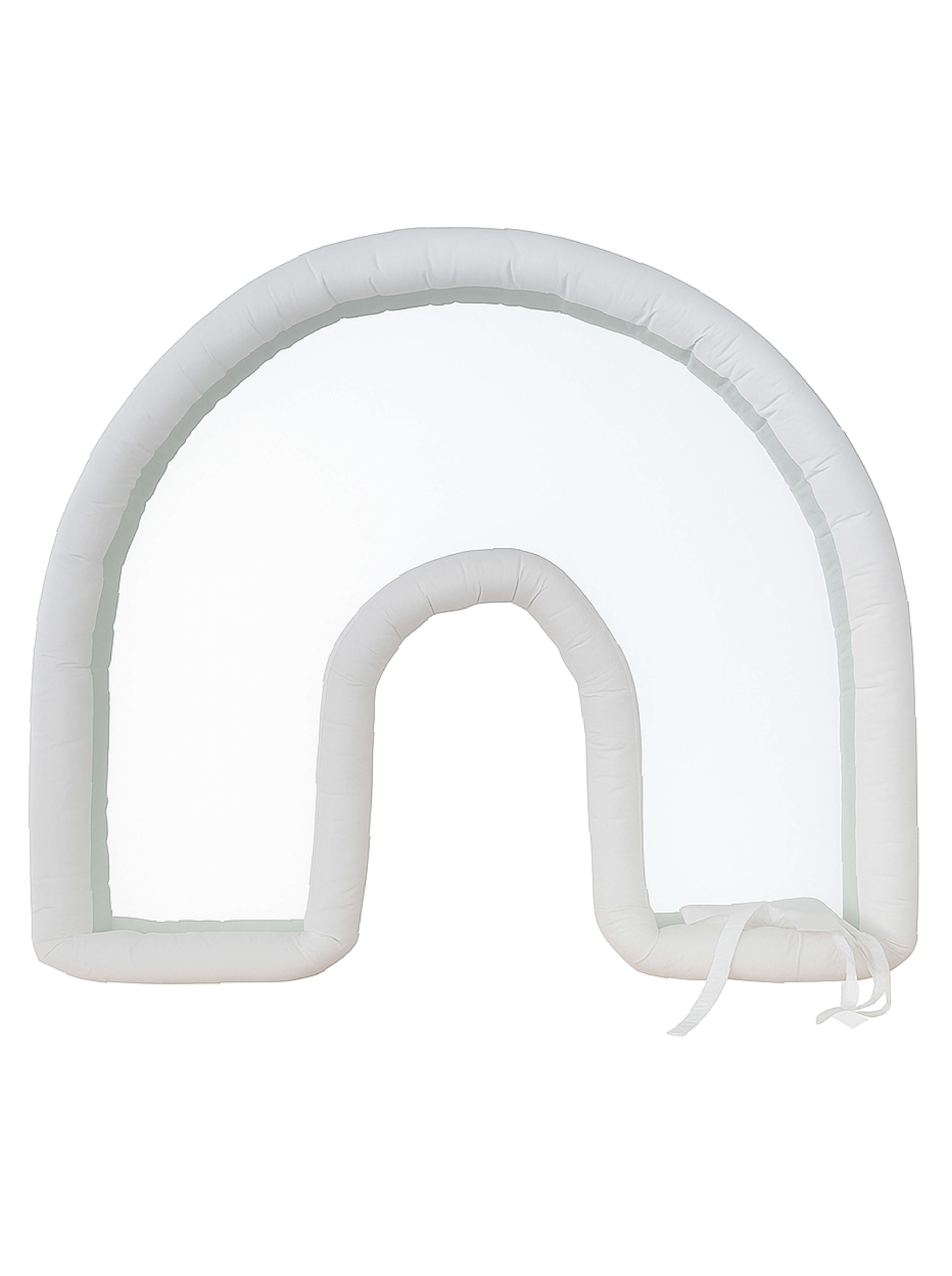 U' White Cushion Mirror