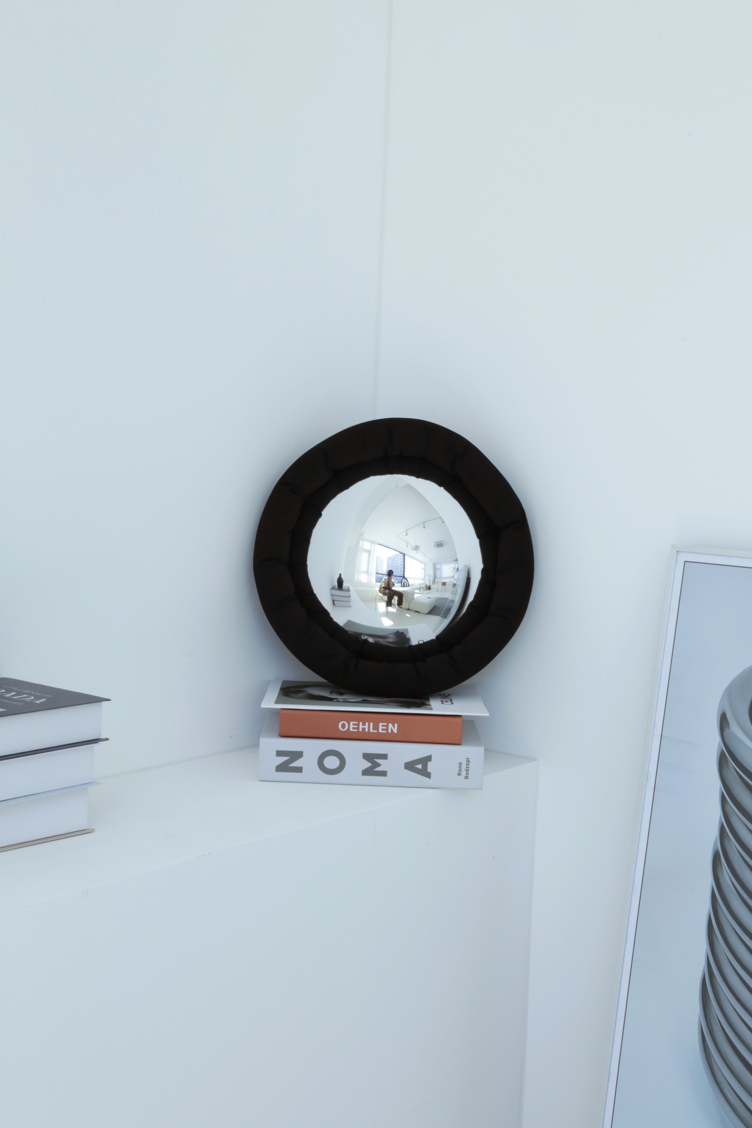 Black fisheye mirror