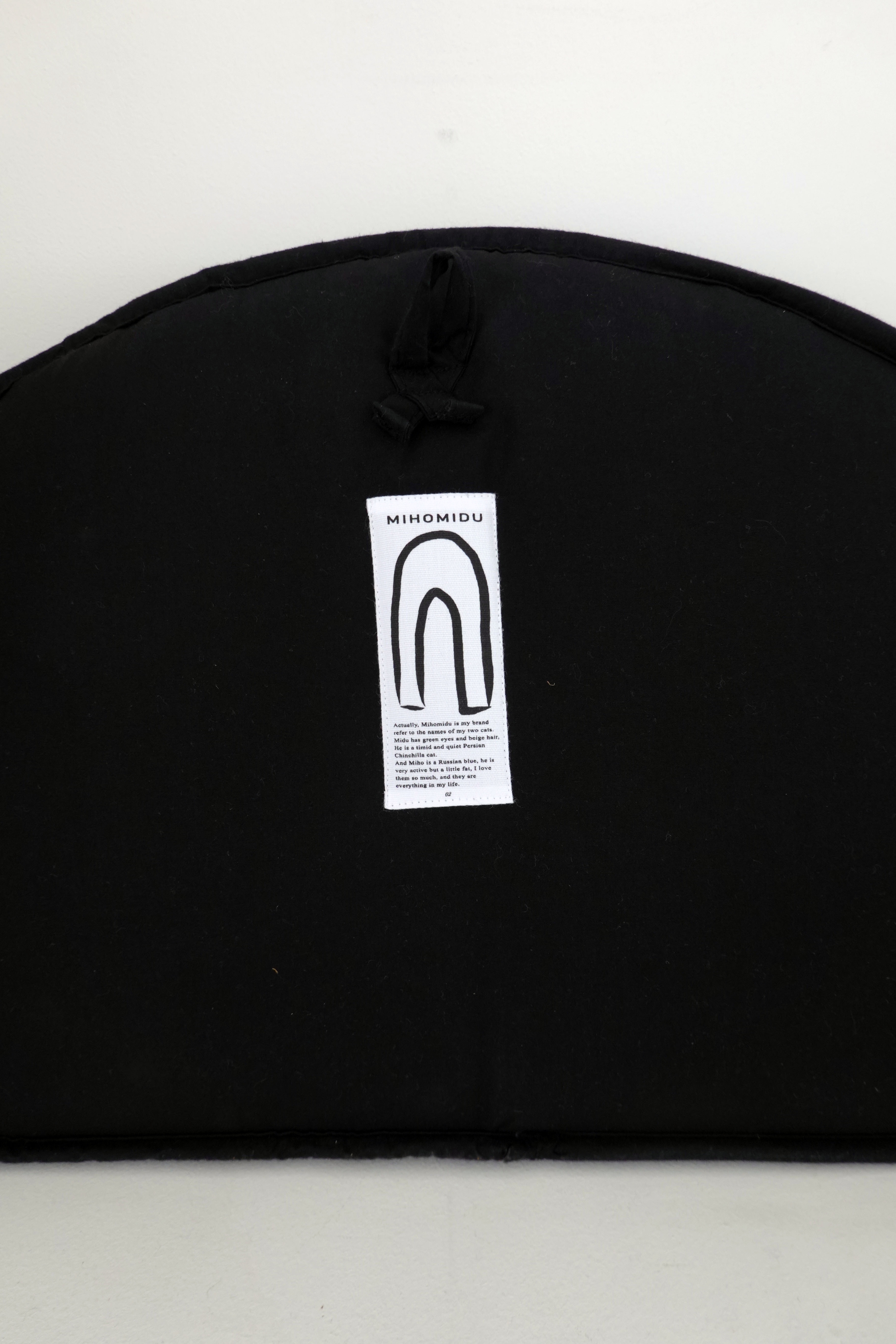 Black Half-moon Mirror