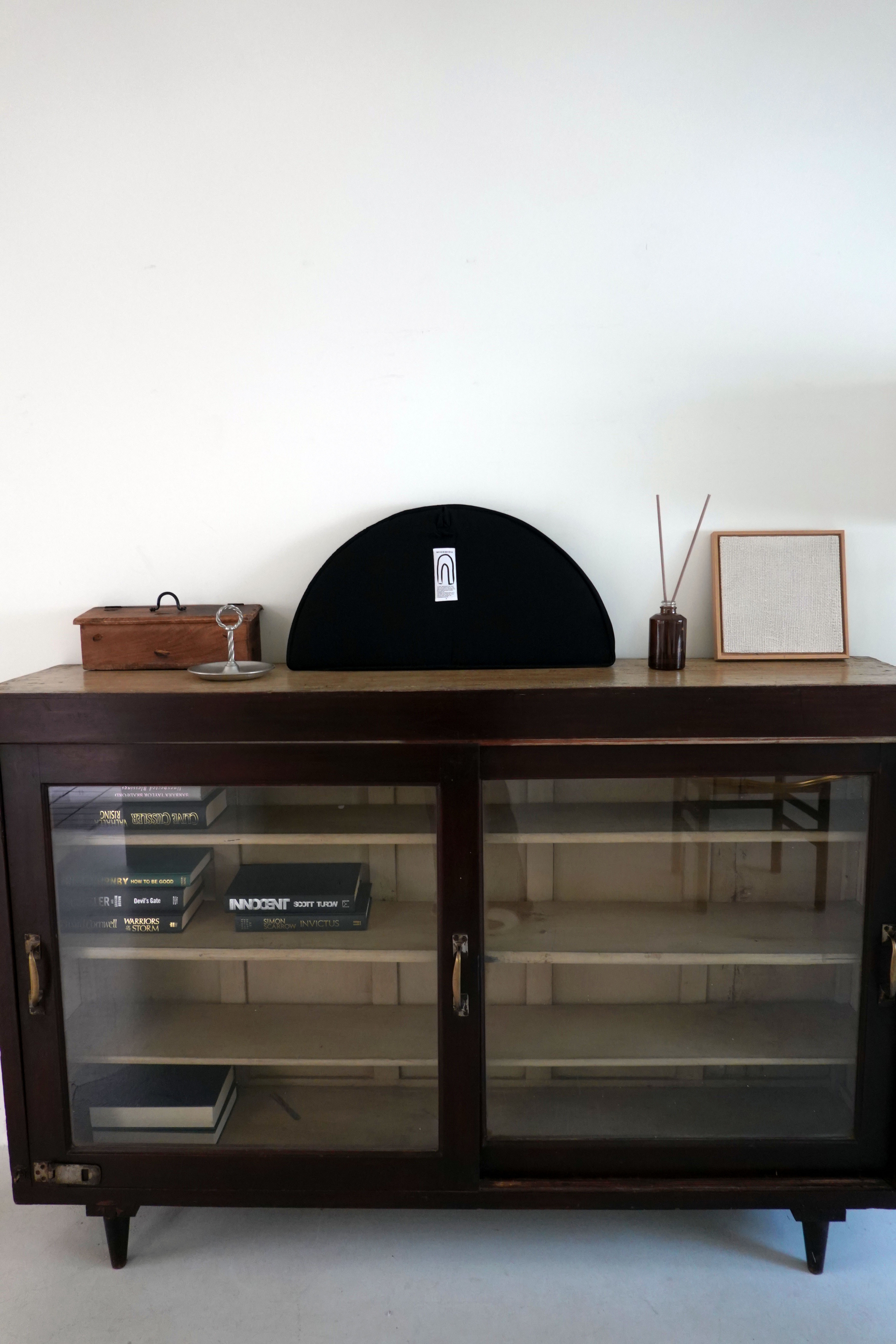 Black Half-moon Mirror