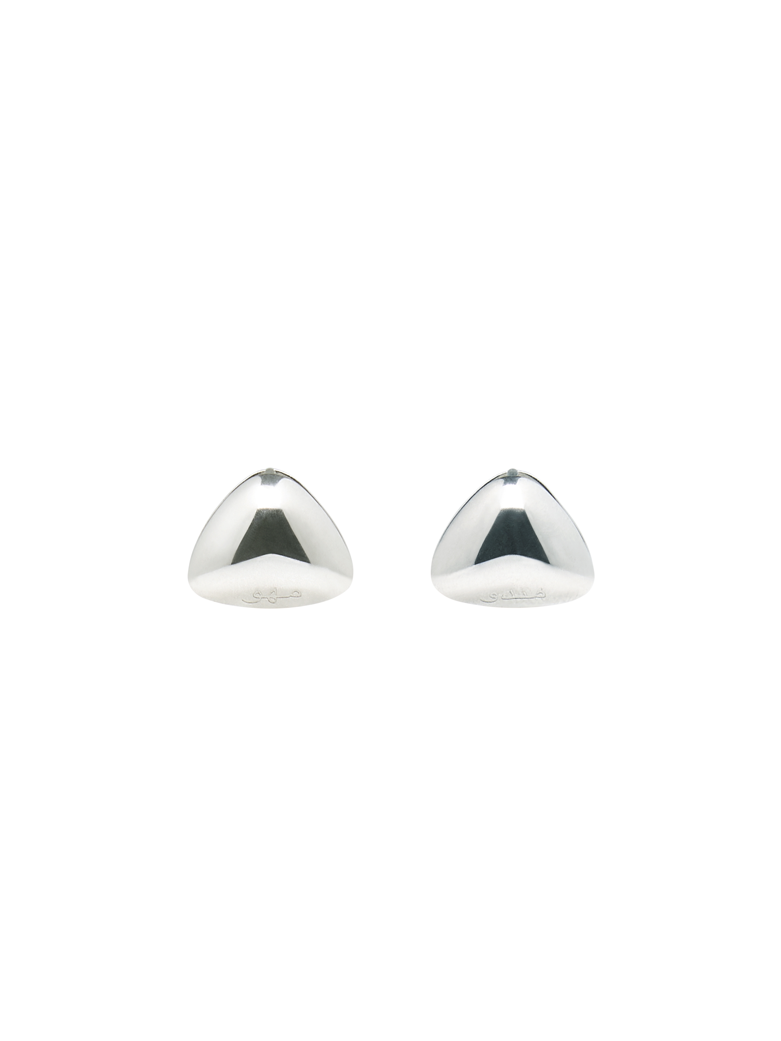 Triangle Silver Earrings