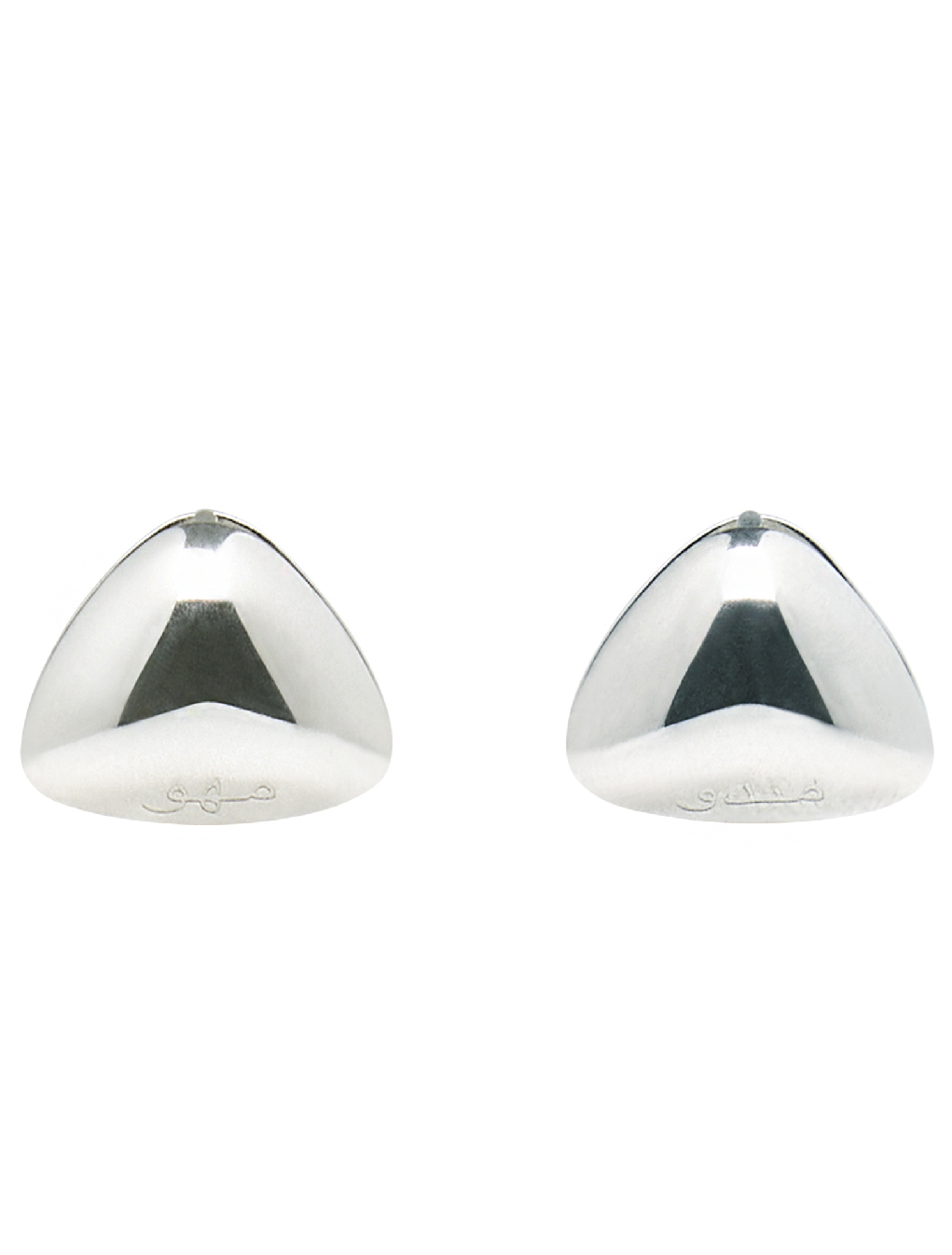 Triangle Silver Earrings