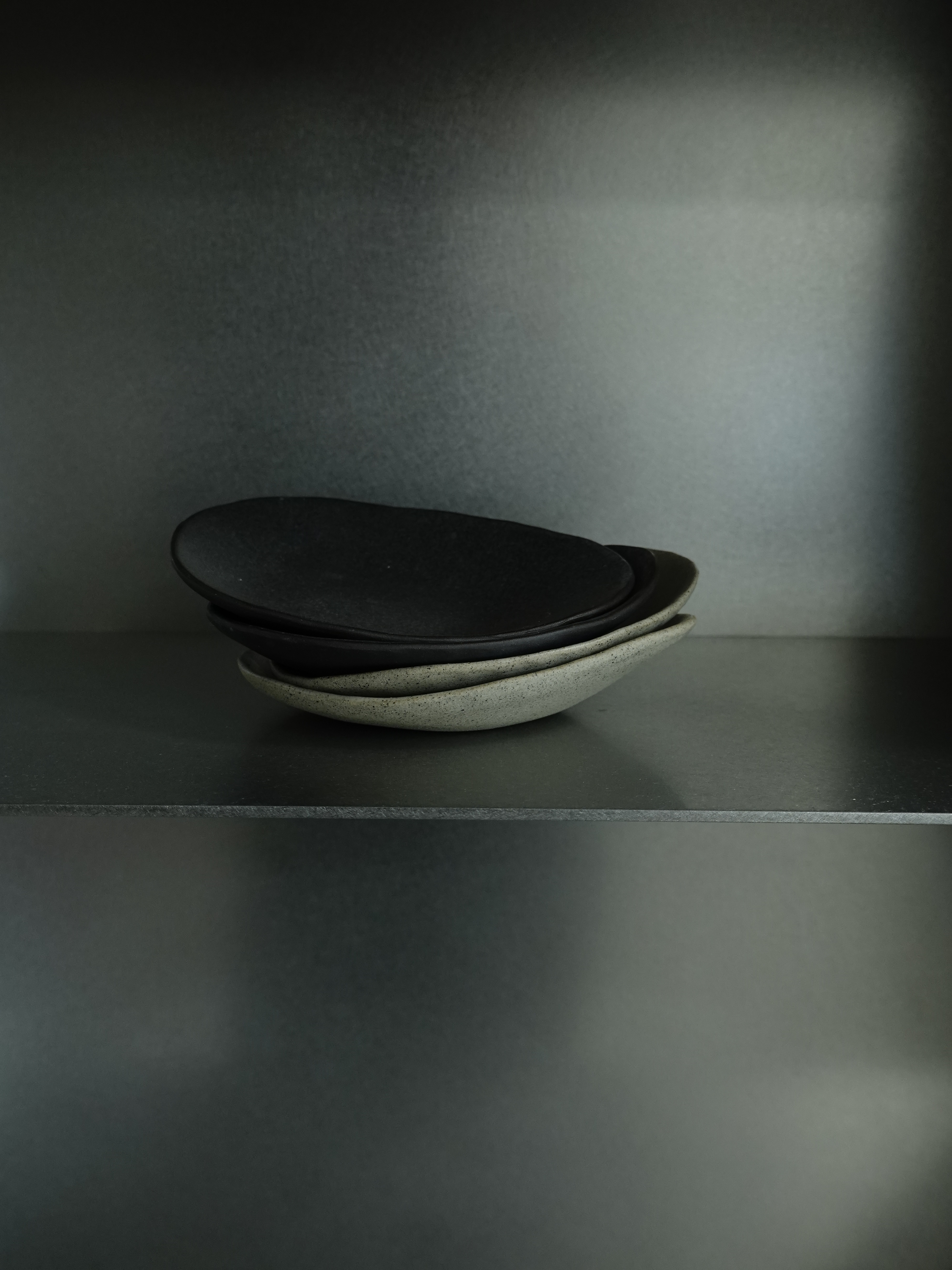 Small Plate set. Stone