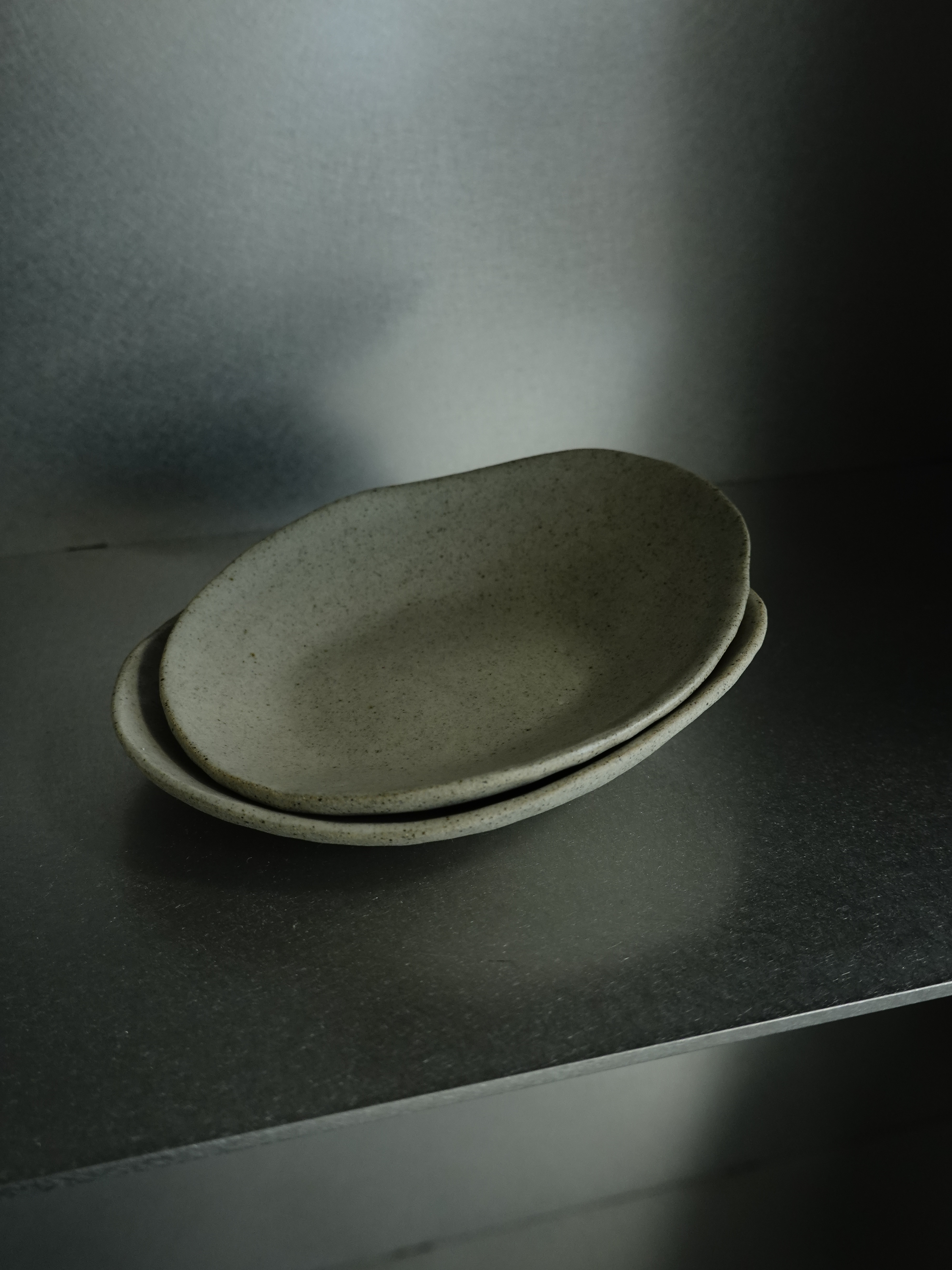 Small Plate set. Sand