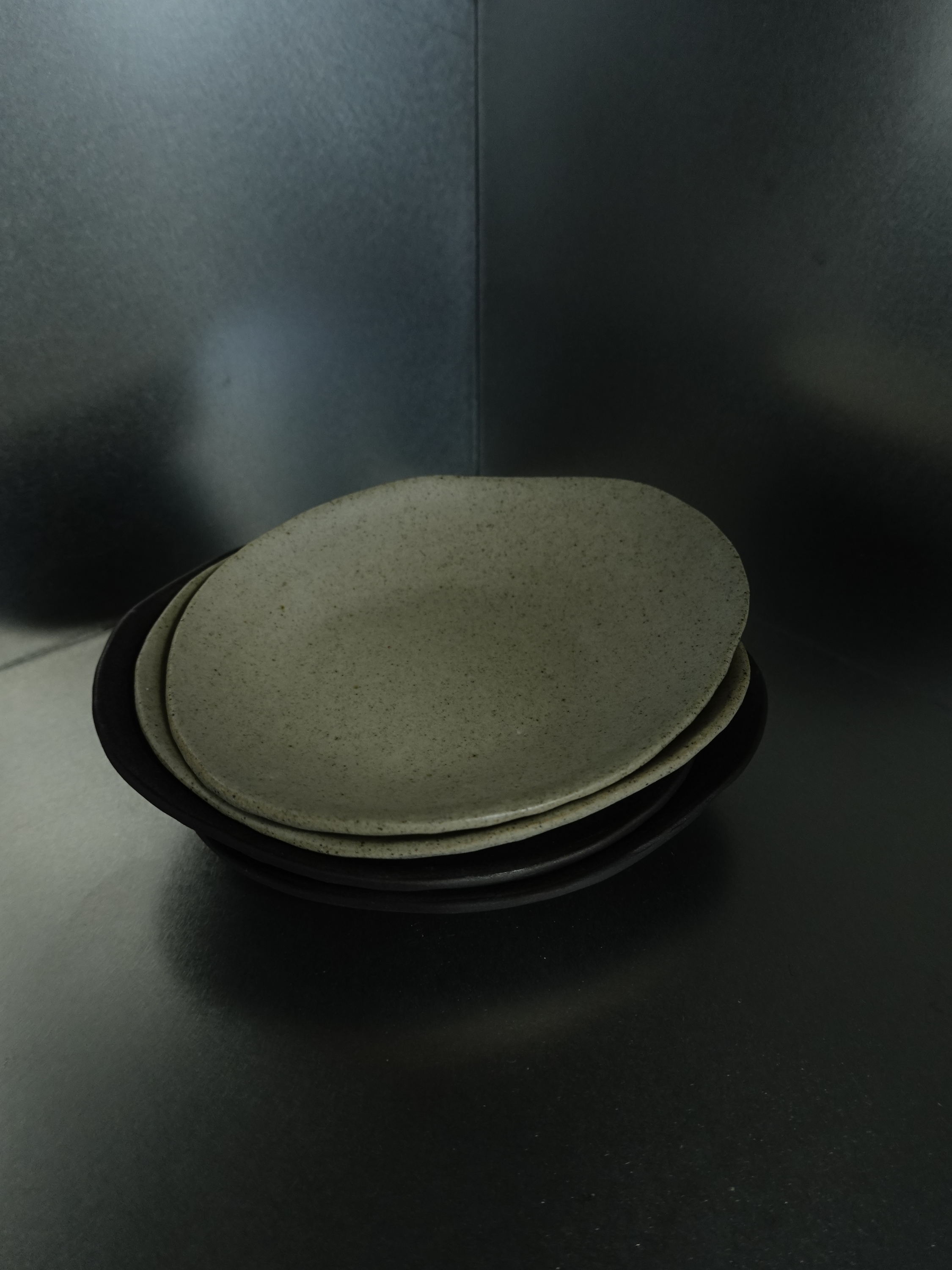 Small Plate set. Sand