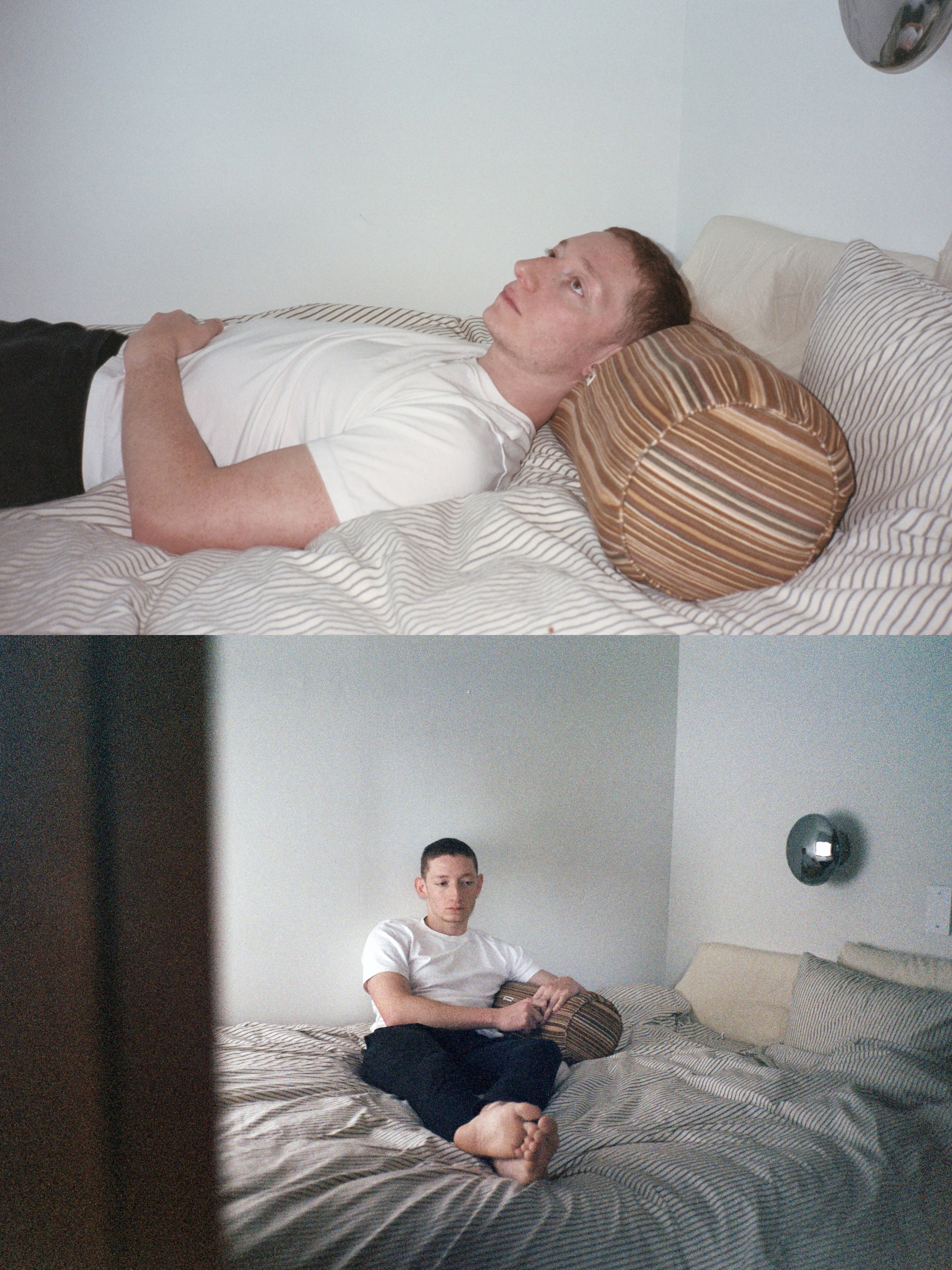 Stripe Bolster. Warm