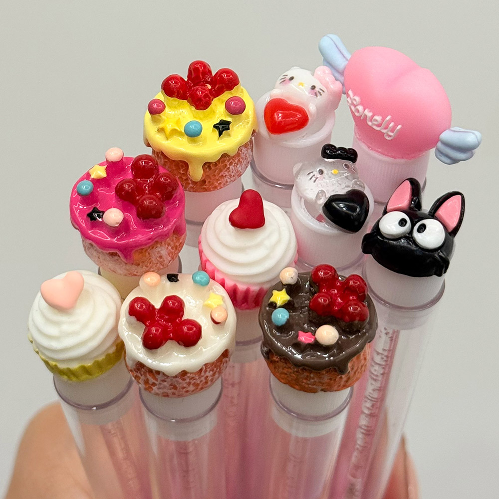 쁘띠 케이스 캐릭터 속눈썹 브러쉬 1묶음(10pcs)
